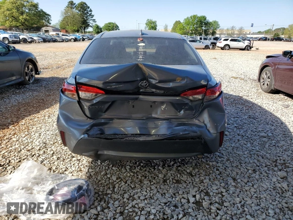 2021 Toyota Corolla LE with VIN 5YFEPMAE0MP150947, listed as a Copart auction lot 52053385 with 76,713 mi miles and Salvage Title. Bid and sale history available at DreamBid. Image 6.
