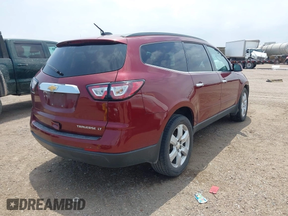 2016 Chevrolet Traverse LT with VIN 1GNKRGKD0GJ185766, listed as a IAAI auction lot 42215530 with 131,834 mi miles and . Bid and sale history available at DreamBid. Image 4.
