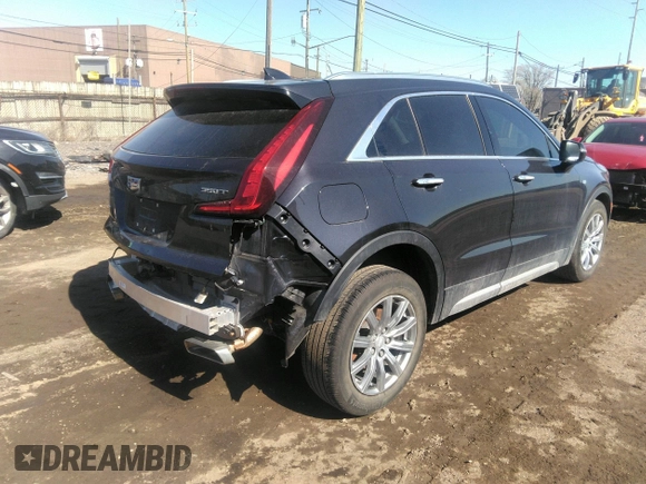 2023 Cadillac XT4 AWD Premium Luxury with VIN 1GYFZDR41PF106391, listed as a IAAI auction lot 41754756 with 25,499 mi miles and . Bid and sale history available at carsss.com. Image 4.