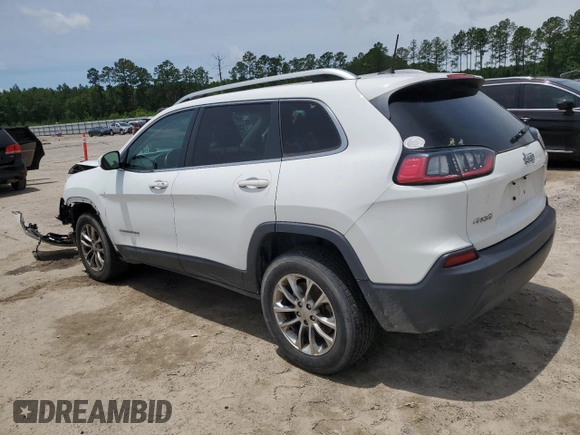 2019 Jeep Cherokee Latitude Plus z VIN 1C4PJMLBXKD191003, wystawiony jako Copart lot #58204625 z przebiegiem 57 866 mil mil oraz Szkoda całkowita • Salvage title. Historia ofert i sprzedaży dostępna na DreamBid. Obrazek 2.