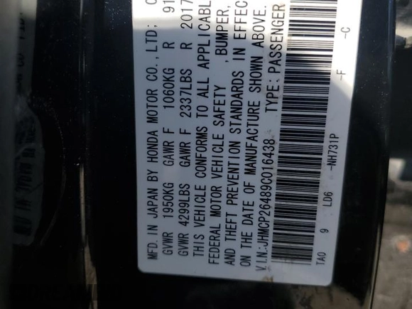 2009 Honda Accord LX-P with VIN JHMCP26489C016438, listed as a Copart auction lot 56311935 with 297,610 mi miles and Clean Title. Bid and sale history available at DreamBid. Image 12.