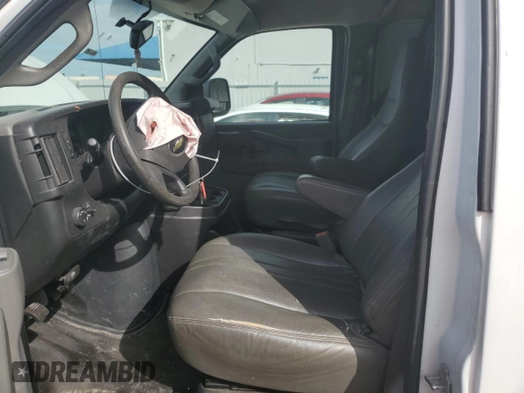 2018 Chevrolet Express Cargo Van with VIN 1GCWGAFP6J1212557, listed as a Copart auction lot 41861574 with 217,664 mi miles and Non Repairable. Bid and sale history available at carsss.com. Image 7.