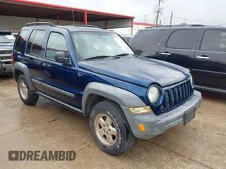 2005 Jeep Liberty Sport with VIN 1J4GK48K05W500812, listed as a IAAI auction lot 41832180 with 138,254 mi miles. Bid and sale history available at carsss.com. Image 1.