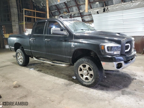 2008 Dodge Ram 2500 SLT with VIN 3D7KS28A58G180665, listed as a Copart auction lot 50392165 with 167,332 mi miles and Salvage Title. Bid and sale history available at carsss.com. Image 4.