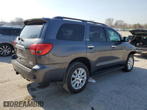 2012 Toyota Sequoia Platinum with VIN 5TDDY5G17CS067282, listed as a Copart auction lot 48822185 with 239,521 mi miles and Salvage Title. Bid and sale history available at carsss.com. Image 3.
