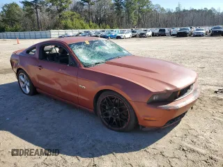 2011 Ford Mustang GT with VIN 1ZVBP8CF1B5135171, listed as a Copart auction lot 45503695 with Not Provided miles and Salvage Title. Bid and sale history available at carsss.com. Image 4.