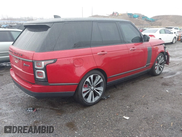 2020 Land Rover Range Rover SV Autobiography Dynamic with VIN SALGW2RE3LA580584, listed as a IAAI auction lot 41089853 with 62,057 mi miles and . Bid and sale history available at DreamBid. Image 4.
