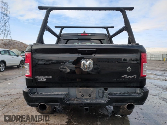 2022 Ram 1500 Big Horn with VIN 1C6SRFFTXNN314498, listed as a Copart auction lot 51780115 with 19,913 mi miles and Salvage Title. Bid and sale history available at carsss.com. Image 6.