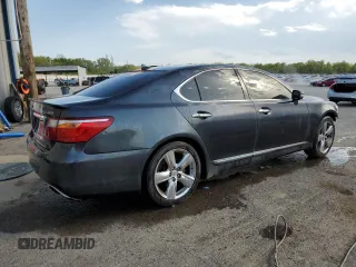 2010 Lexus LS 460 with VIN JTHBL5EF7A5101341, listed as a Copart auction lot 52371455 with 209,048 mi miles and Salvage Title. Bid and sale history available at carsss.com. Image 3.