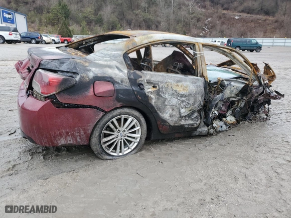 2016 Subaru Impreza Sedan Premium with VIN JF1GJAF62GH012715, listed as a Copart auction lot 42801555 with 0 mi miles and Salvage Title. Bid and sale history available at carsss.com. Image 3.
