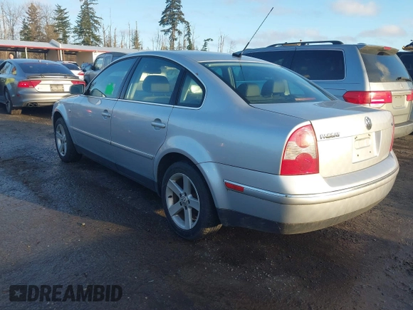 2004 Volkswagen Passat GLX with VIN WVWRH63B34P057015, listed as a IAAI auction lot 41659722 with 114,225 mi miles and . Bid and sale history available at DreamBid. Image 3.
