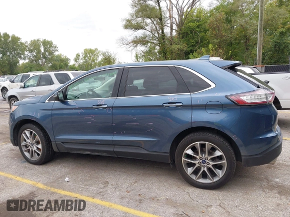 2018 Ford Edge Titanium with VIN 2FMPK4K83JBB58699, listed as a IAAI auction lot 40408086 with 72,121 mi miles. Bid and sale history available at carsss.com. Image 14.