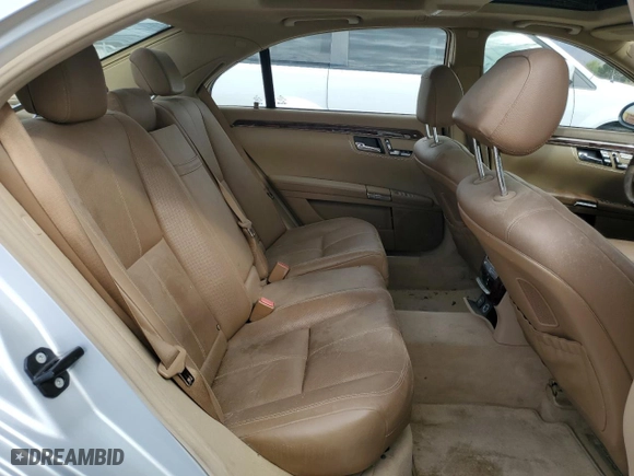 2007 Mercedes-Benz S-Class 5.5L V8 with VIN WDDNG71X67A084308, listed as a Copart auction lot 46955115 with 128,781 mi miles and Salvage Title. Bid and sale history available at carsss.com. Image 10.