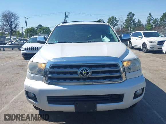 2008 Toyota Sequoia Platinum with VIN 5TDBY67A18S020320, listed as a IAAI auction lot 41918310 with 290,854 mi miles. Bid and sale history available at carsss.com. Image 6.