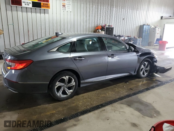 2018 Honda Accord EX-L with VIN 1HGCV1F57JA060393, listed as a Copart auction lot 61573075 with 59,215 mi miles and Salvage title. Bid and sale history available at DreamBid. Image 3.