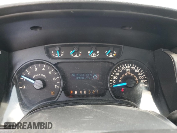 2013 Ford F-150 XL with VIN 1FTMF1CM8DKE67276, listed as a Copart auction lot 52690085 with 149,034 mi miles and Salvage title. Bid and sale history available at DreamBid. Image 9.