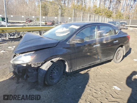 2018 Nissan Sentra S with VIN 3N1AB7AP0JY316849, listed as a Copart auction lot 41911685 with 106,384 mi miles and Salvage Title. Bid and sale history available at carsss.com. Image 1.