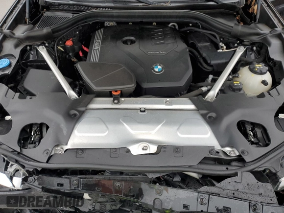 2021 BMW X3 xDrive30i with VIN 5UXTY5C0XM9F26203, listed as a Copart auction lot 44698984 with 37,923 mi miles and Non Repairable. Bid and sale history available at DreamBid. Image 11.