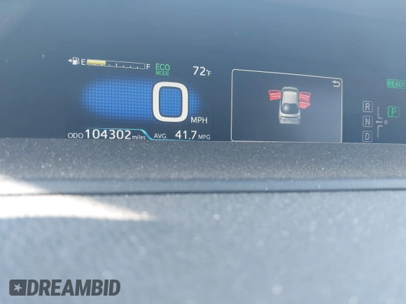 2017 Toyota Prius Two with VIN JTDKBRFU8H3048082, listed as a IAAI auction lot 42496637 with 104,302 mi miles and . Bid and sale history available at DreamBid. Image 15.