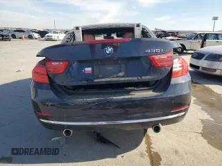2015 BMW 4 Series 435i with VIN WBA3T3C57F5A40732, listed as a Copart auction lot 87608155 with Not Provided miles and Salvage Title. Bid and sale history available at carsss.com. Image 6.