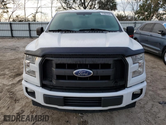 2017 Ford F-150 XL with VIN 1FTMF1C86HKD51728, listed as a Copart auction lot 77807634 with Not Provided miles and Salvage Title. Bid and sale history available at carsss.com. Image 5.