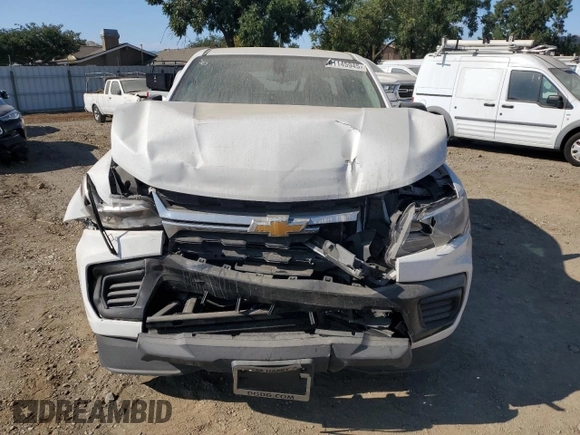 2021 Chevrolet Colorado 2WD Work Truck with VIN 1GCGSBEN5M1265182, listed as a Copart auction lot 61145945 with 91,245 mi miles and Salvage title. Bid and sale history available at DreamBid. Image 5.