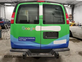 2019 GMC Savana Cargo z VIN 1GTW7AFGXK1281852, wystawiony jako Copart lot #85546514 z przebiegiem 147 683 mil mil oraz Szkody całkowita. Historia ofert i sprzedaży dostępna na DreamBid. Obrazek 6.