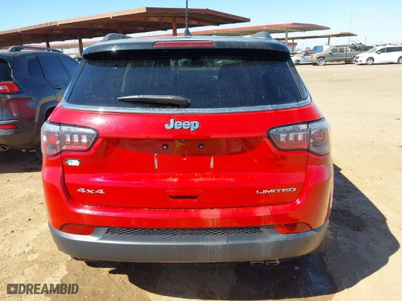 2018 Jeep Compass Limited with VIN 3C4NJDCB1JT399478, listed as a IAAI auction lot 41623853 with 34,981 mi miles. Bid and sale history available at carsss.com. Image 16.