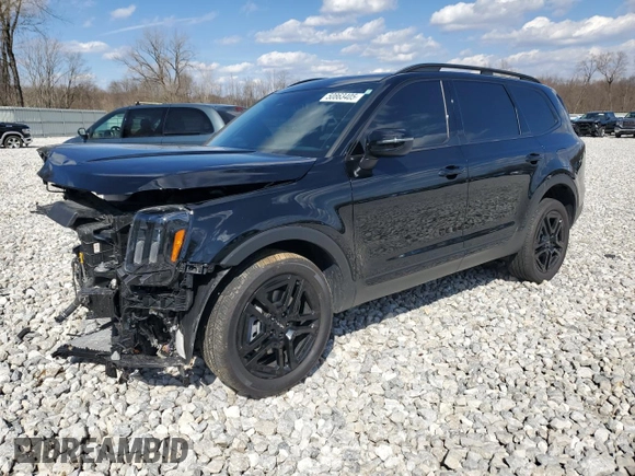 2024 Kia Telluride EX X-Line z VIN 5XYP3DGCXRG541965, wystawiony jako Copart lot #50863405 z przebiegiem 12 496 mil mil oraz Szkoda całkowita • Salvage title. Historia ofert i sprzedaży dostępna na DreamBid. Obrazek 1.