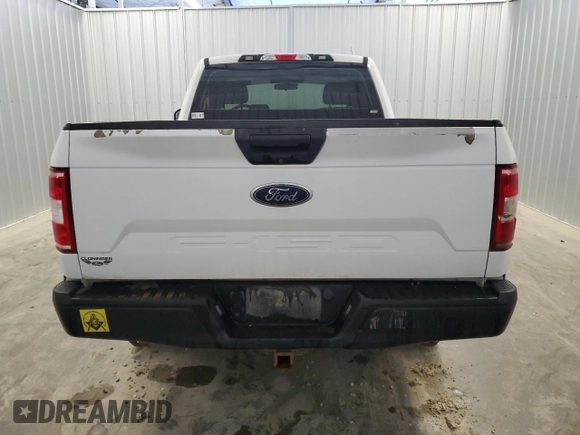 2018 Ford F-150 XL with VIN 1FTMF1EB3JKD60918, listed as a Copart auction lot 43950135 with Not Provided miles and Salvage Title. Bid and sale history available at carsss.com. Image 6.