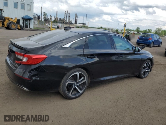 2019 Honda Accord Sport with VIN 1HGCV2F35KA802473, listed as a Copart auction lot 61715825 with 130,846 mi miles and Salvage title. Bid and sale history available at DreamBid. Image 3.