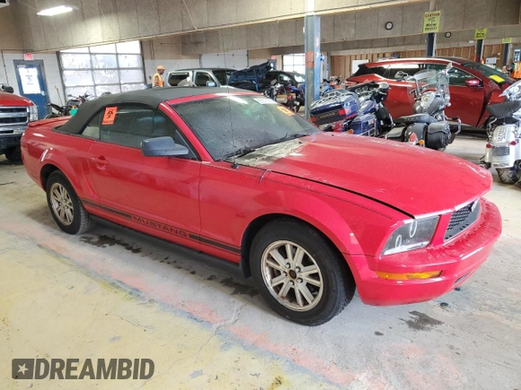 2007 Ford Mustang Deluxe with VIN 1ZVFT84NX75329658, listed as a Copart auction lot 60537385 with Not provided miles and Salvage title. Bid and sale history available at DreamBid. Image 4.