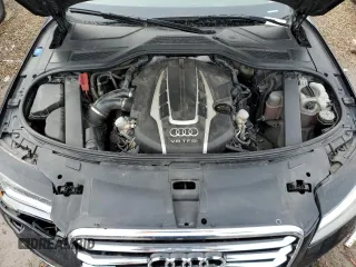 2014 Audi A8 4.0T with VIN WAUR2AFD1EN003630, listed as a Copart auction lot 46366935 with 101,747 mi miles and Salvage Title. Bid and sale history available at DreamBid. Image 11.