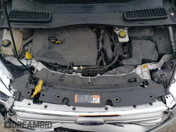 2017 Ford Escape Titanium with VIN 1FMCU0JD5HUB08102, listed as a Copart auction lot 49502525 with 45,383 mi miles and Salvage Title. Bid and sale history available at carsss.com. Image 11.