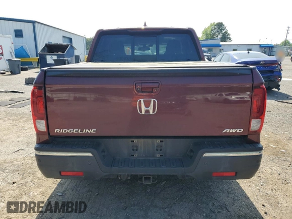 2017 Honda Ridgeline RTL-E with VIN 5FPYK3F74HB030612, listed as a Copart auction lot 50840125 with 218,068 mi miles and Salvage title. Bid and sale history available at DreamBid. Image 6.