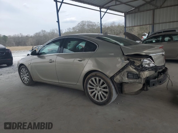 2011 Buick Regal CXL RL1 with VIN W04GN5EC7B1112799, listed as a Copart auction lot 46500085 with 204,960 mi miles and Salvage Title. Bid and sale history available at carsss.com. Image 2.