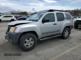 2005 Nissan Xterra S with VIN 5N1AN08W75C649262, listed as a Copart auction lot 51623215 with 204,182 mi miles and Salvage Title. Bid and sale history available at carsss.com. Image 1.