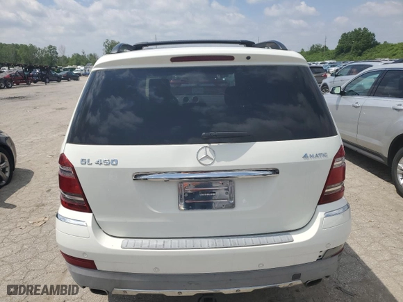 2008 Mercedes-Benz GL-Class 4.6L with VIN 4JGBF71E68A403752, listed as a Copart auction lot 55204724 with 188,936 mi miles and Salvage Title. Bid and sale history available at carsss.com. Image 6.