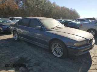 2001 BMW 7 Series 740iL with VIN WBAGH834X1DP20434, listed as a Copart auction lot 85572754 with 0 mi miles and Clean Title. Bid and sale history available at carsss.com. Image 4.