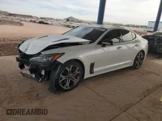 2020 Kia Stinger GT with VIN KNAE35LC4L6085536, listed as a Copart auction lot 87392024 with 68,354 mi miles and Salvage Title. Bid and sale history available at carsss.com. Image 1.