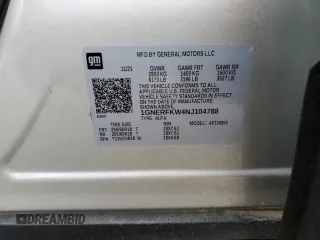 2022 Chevrolet Traverse LS z VIN 1GNERFKW4NJ104788, wystawiony jako Copart lot #58353625 z przebiegiem 84 123 mil mil oraz Czysty tytuł • Clean title. Historia ofert i sprzedaży dostępna na DreamBid. Obrazek 14.