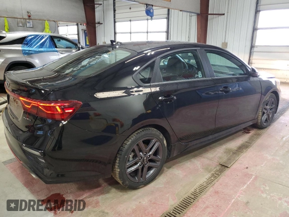 2021 Kia Forte GT-Line with VIN 3KPF34AD9ME331411, listed as a Copart auction lot 51669375 with 24,391 mi miles and Salvage Title. Bid and sale history available at carsss.com. Image 3.