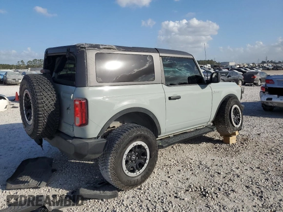 2023 Ford Bronco with VIN 1FMDE5CP0PLB54673, listed as a Copart auction lot 78474604 with 18,325 mi miles and Salvage title. Bid and sale history available at DreamBid. Image 3.