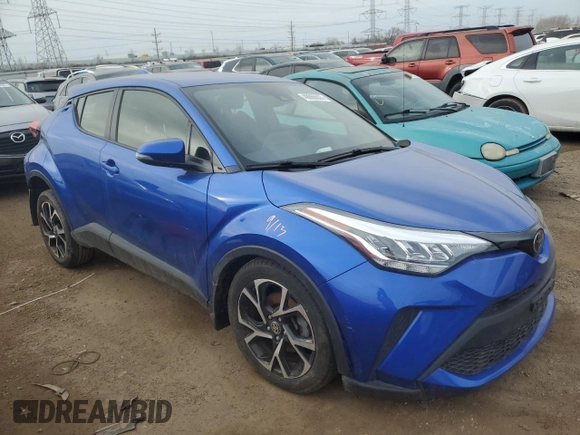 2021 Toyota C-HR LE with VIN JTNKHMBX4M1108510, listed as a Copart auction lot 48866935 with 63,312 mi miles and Salvage Title. Bid and sale history available at carsss.com. Image 4.