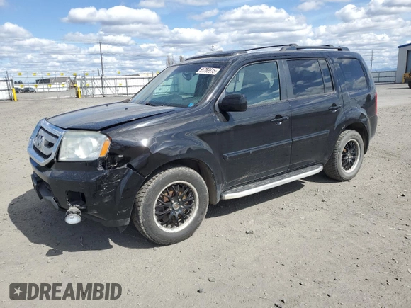 2011 Honda Pilot EX-L with VIN 5FNYF3H70BB004008, listed as a Copart auction lot 51763915 with 225,539 mi miles and Salvage Title. Bid and sale history available at DreamBid. Image 1.