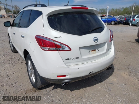 2012 Nissan Murano SV with VIN JN8AZ1MW7CW207425, listed as a IAAI auction lot 42065813 with 139,127 mi miles and . Bid and sale history available at carsss.com. Image 3.