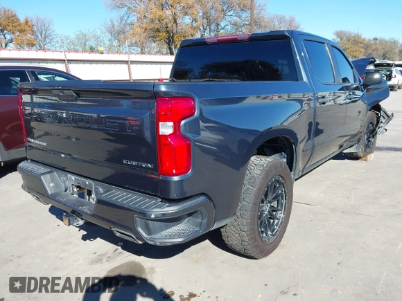 2020 Chevrolet Silverado 1500 Custom with VIN 3GCPWBEF3LG143871, listed as a IAAI auction lot 40922866 with 95,940 mi miles. Bid and sale history available at carsss.com. Image 4.