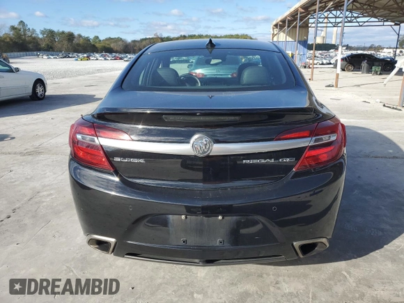 2016 Buick Regal GS with VIN 2G4GU5GX4G9116056, listed as a Copart auction lot 81017434 with 83,841 mi miles and Salvage Title. Bid and sale history available at carsss.com. Image 6.