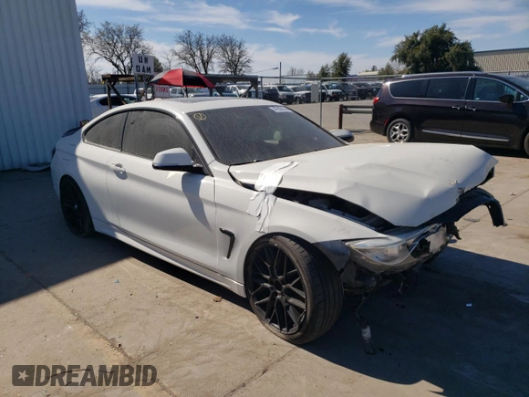 2016 BMW 4 Series 435i with VIN WBA3R1C57GK529554, listed as a Copart auction lot 47603145 with Not provided miles and Salvage title. Bid and sale history available at DreamBid. Image 4.