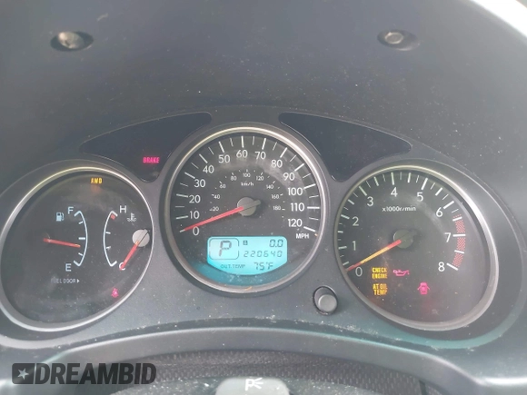 2006 Subaru Forester 2.5 X with VIN JF1SG63696H723272, listed as a IAAI auction lot 41908094 with 220,640 mi miles. Bid and sale history available at carsss.com. Image 7.